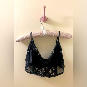 Elegant VS Black Lace Bralette